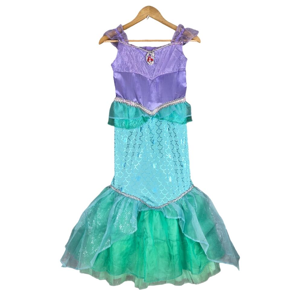 DISGUISE DISNEY ARIEL LITTLE MERMAID COSTUME DRESS – PURPLE & TEAL – SIZE 6–8